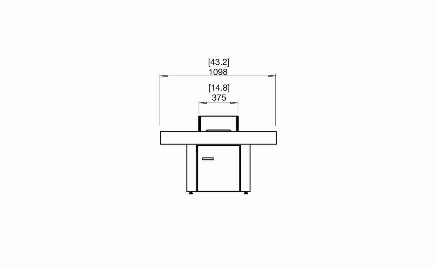 Ecosmart Fire Gin 90 (Chat)Fire Pit Table - Teak Finish / Black Burner - ESF.O.GIN.90.C.TN.B