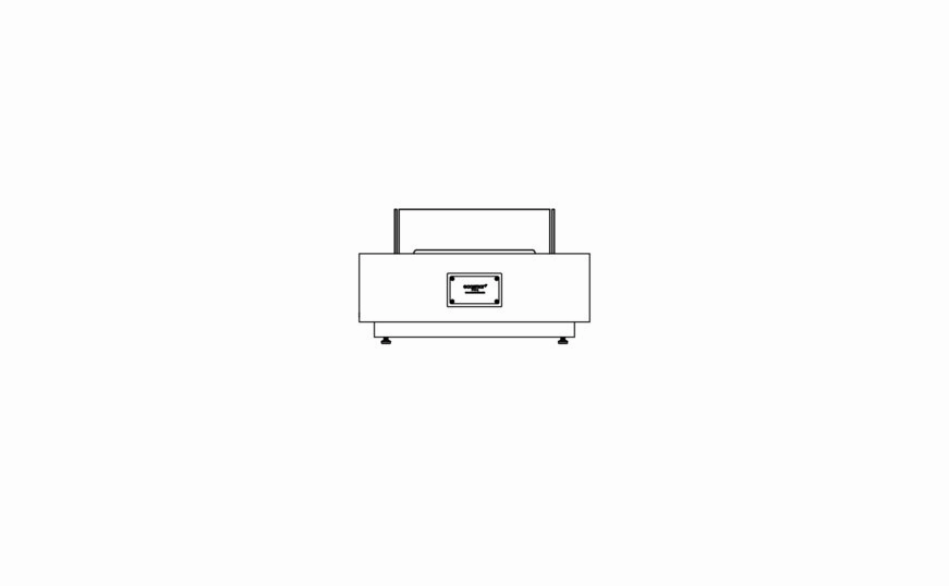 Ecosmart Fire Manhattan 50 Fire Pit Table - Bone Finish / Black Burner - ESF.O.MHA.50.BO.B