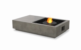 Ecosmart Fire Manhattan 50 Fire Pit Table - Natural Finish / Black Burner - ESF.O.MHA.50.NA.Boutdoor fire table set with chairs