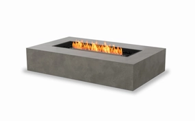 Ecosmart Fire Wharf 65 Fire Pit Table - Natural Finish / Black Burner - ESF.O.WHF.65.NA.Boutdoor fire table set with chairs