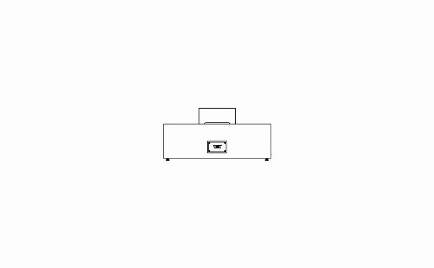 Ecosmart Fire Wharf 65 Fire Pit Table - Natural Finish / Black Burner - ESF.O.WHF.65.NA.B