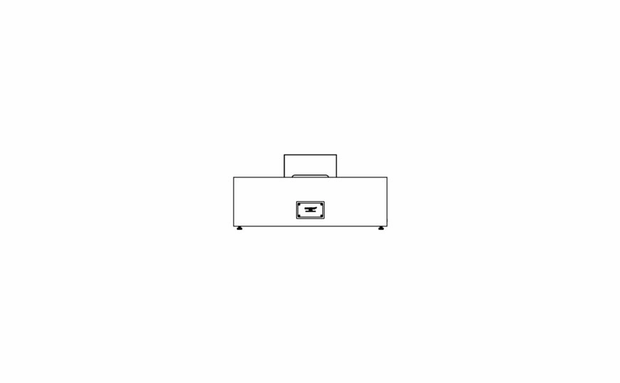 Ecosmart Fire Wharf 65 Fire Pit Table - Teak Finish / Stainless Steel Burner - ESF.O.NOV.600.BO.B