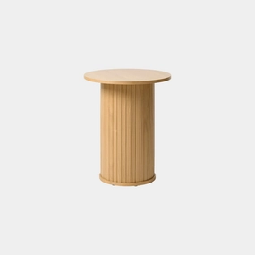 Eden - 50cm Round Lamp Table In Natural Oak Finishoutdoor side table for patio furniture