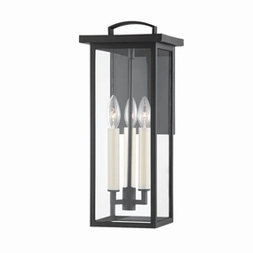 Eden Three Light Outdoor Wall Sconce Textured BlackOutdoor wall sconces with motion sensor