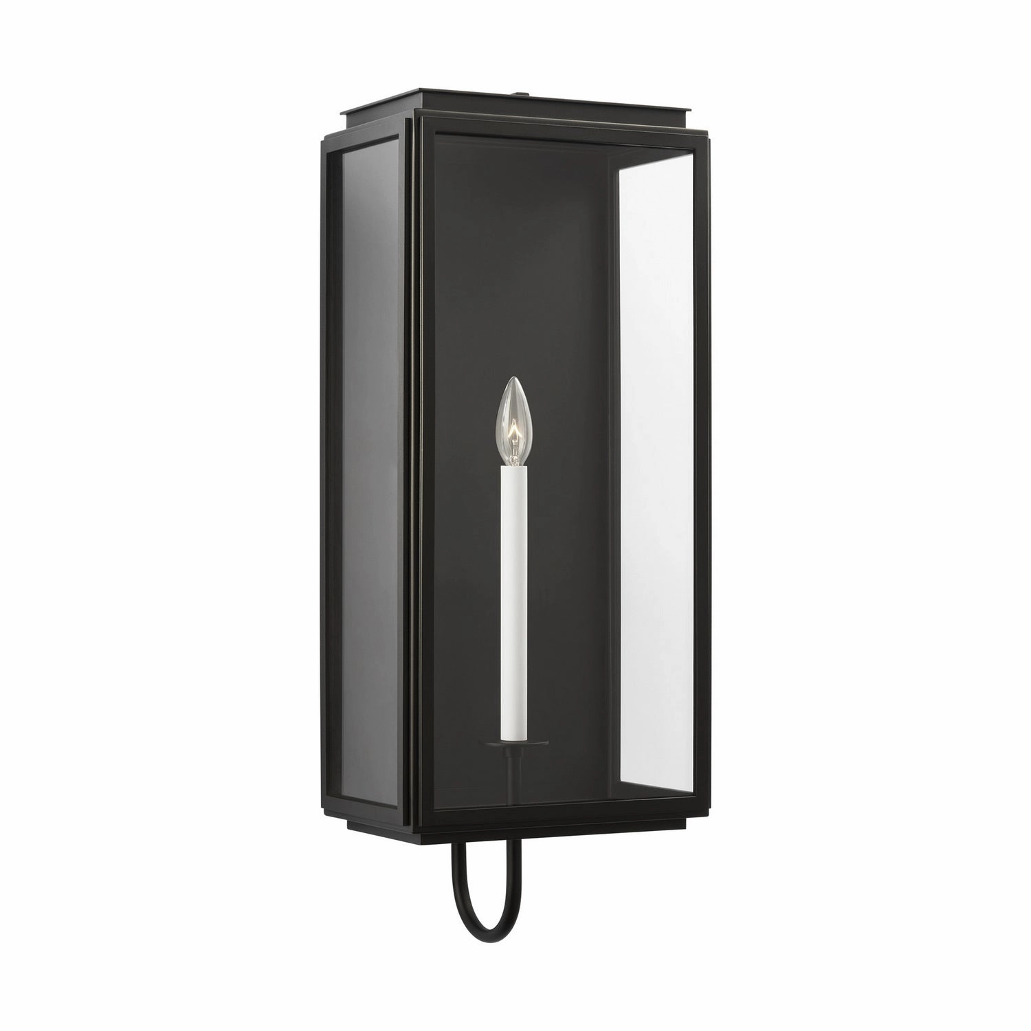 Edgar One Light Wall Lantern Textured Black