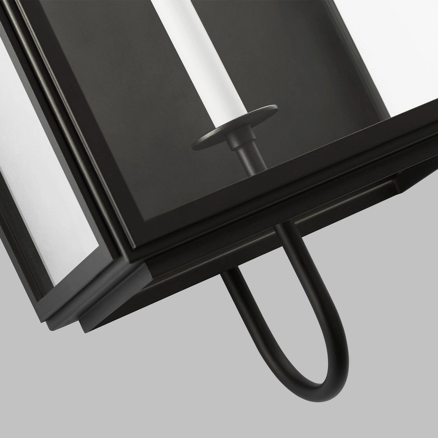 Edgar One Light Wall Lantern Textured Black
