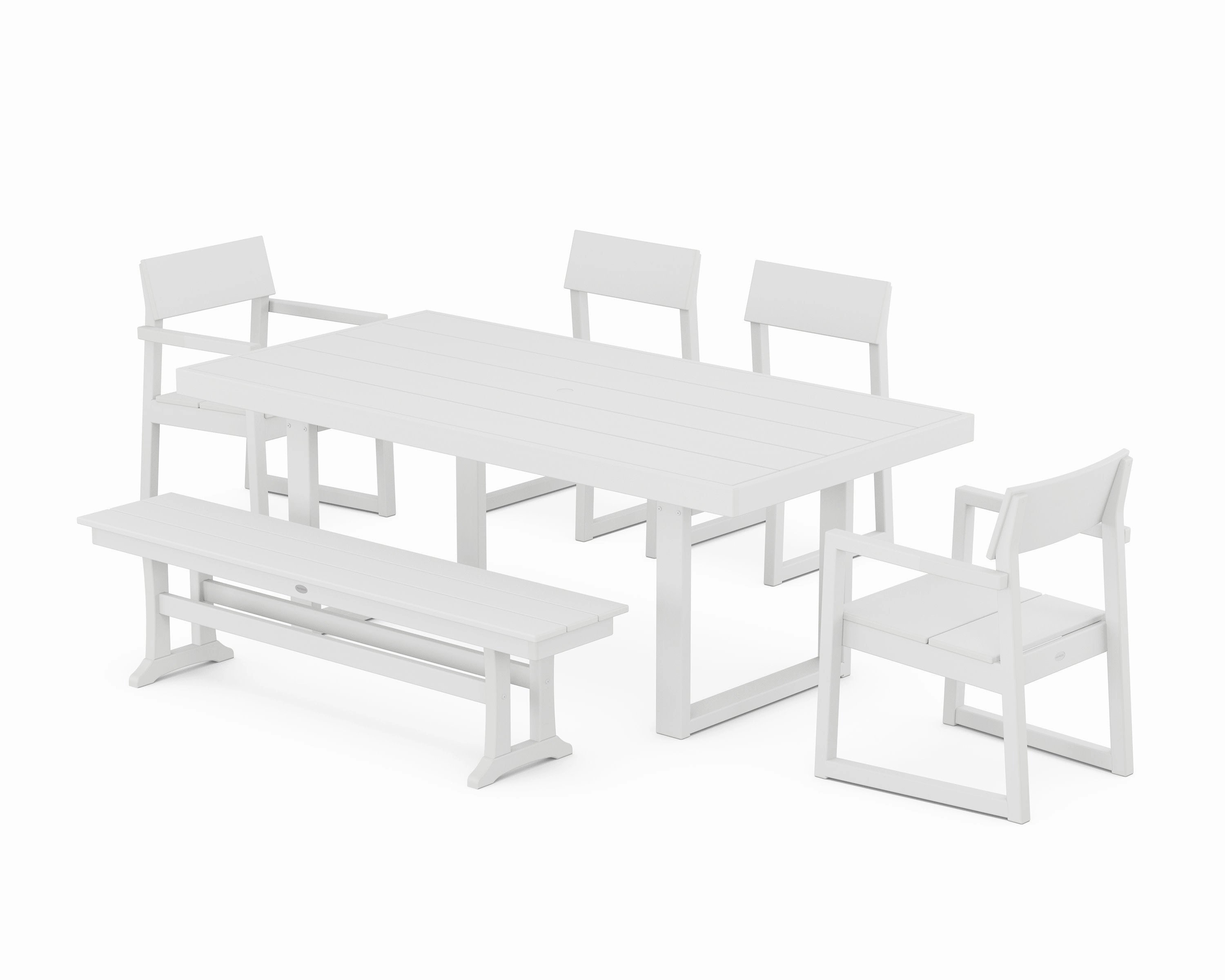 EDGE 6-Piece Dining Set with Bench