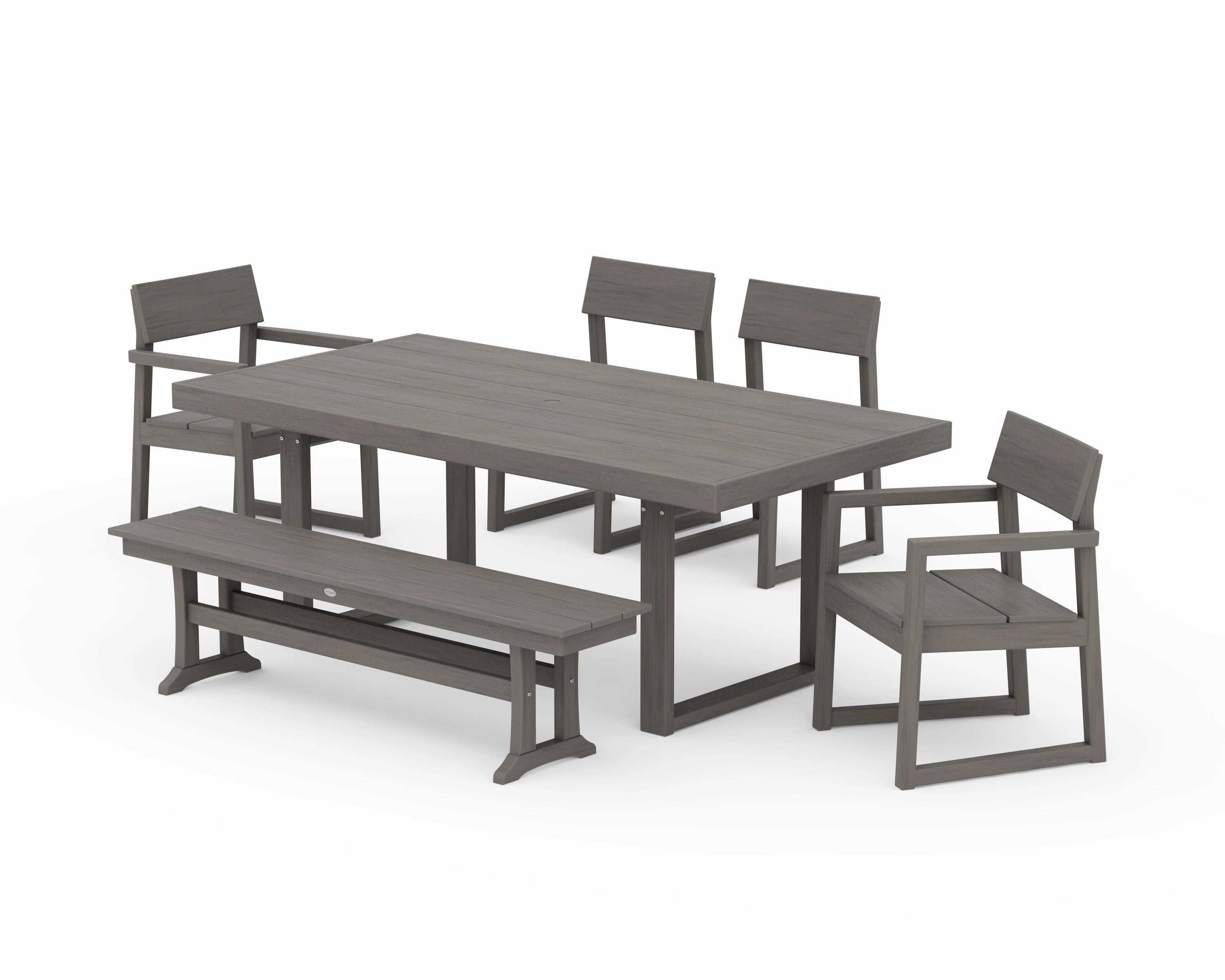 EDGE 6-Piece Dining Set with Bench