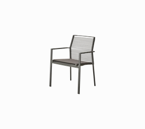 Edge armchairoutdoor dining chair with armrests