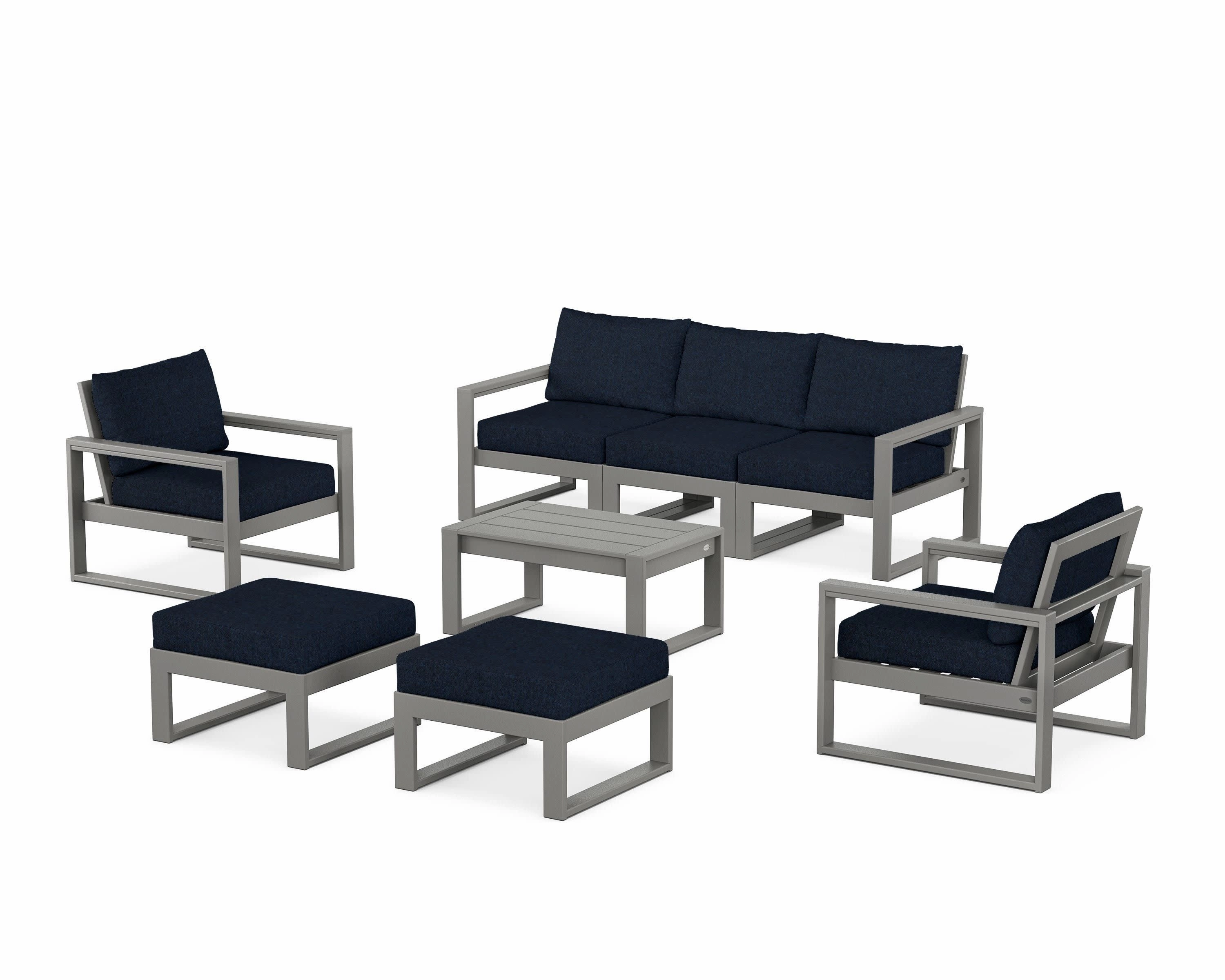 EDGE Sectional 8-Piece Lounge Sofa Set