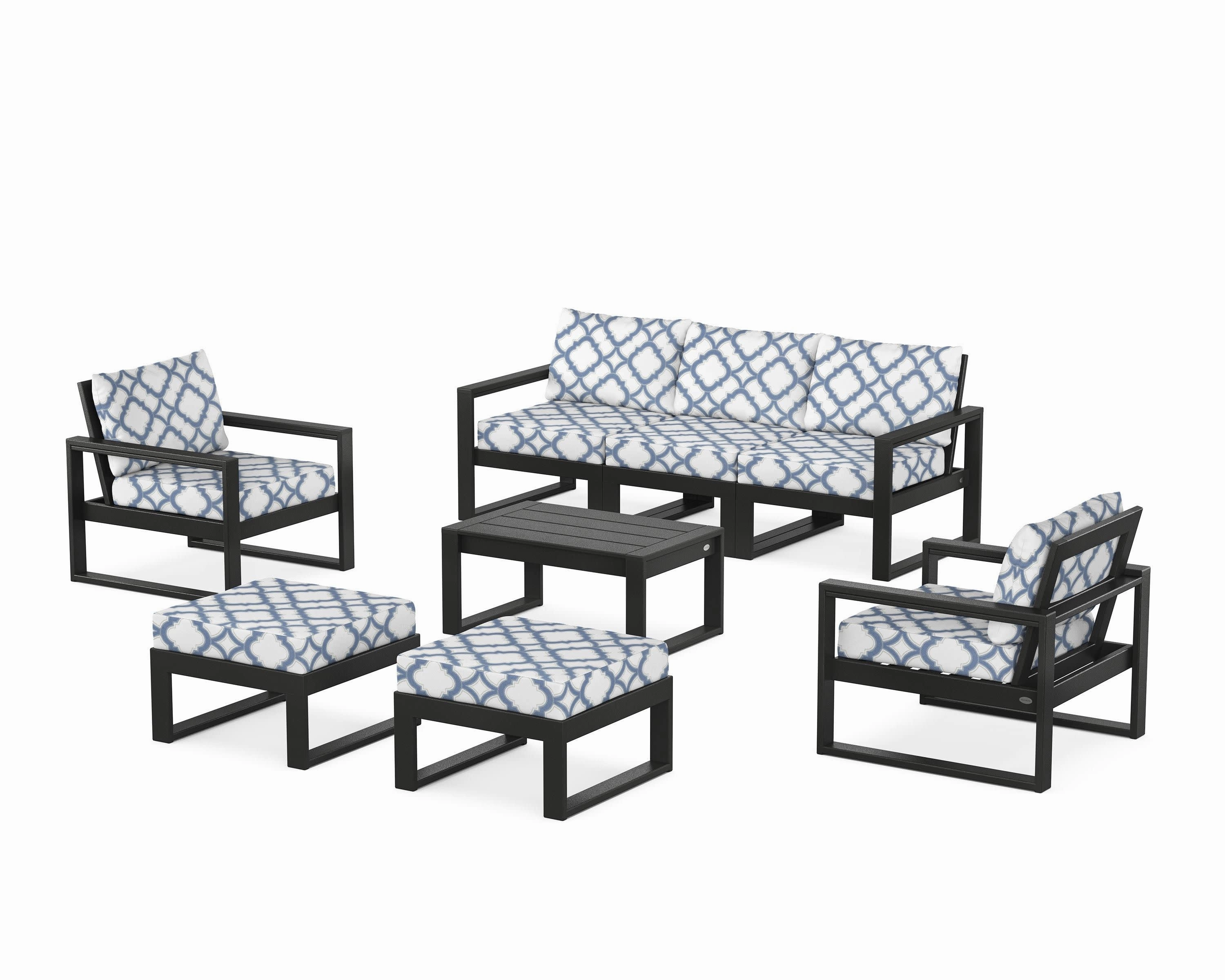 EDGE Sectional 8-Piece Lounge Sofa Set