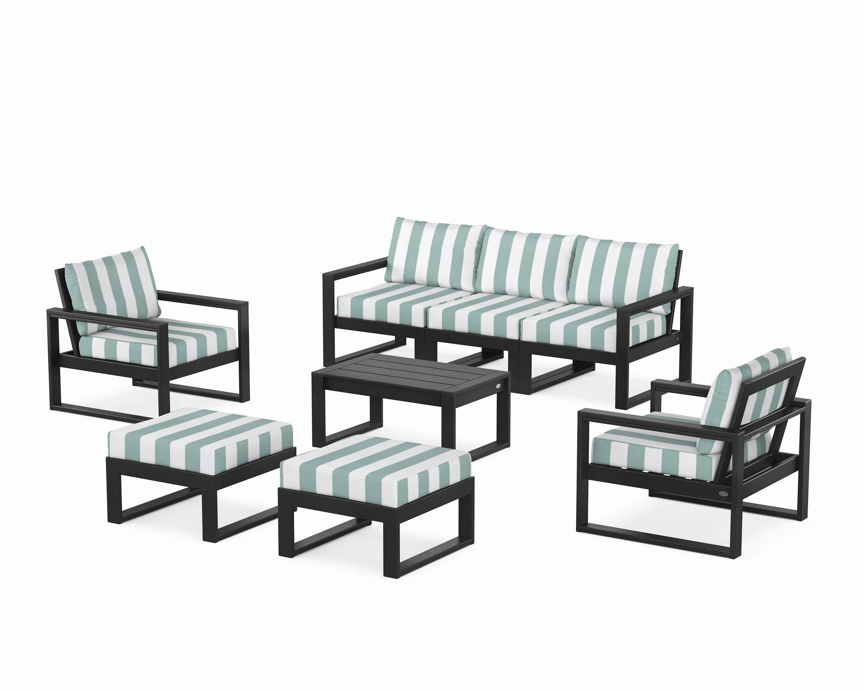 EDGE Sectional 8-Piece Lounge Sofa Set
