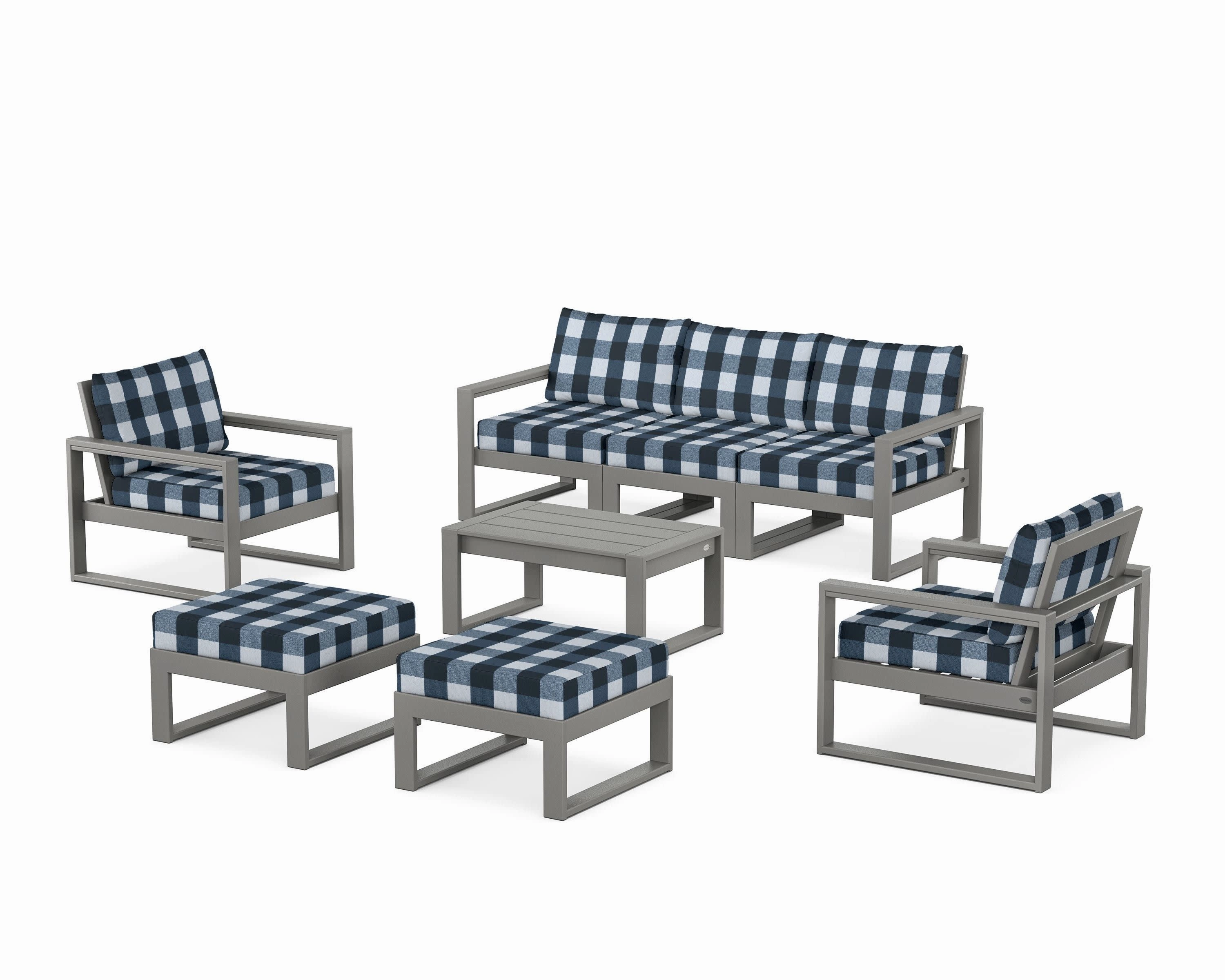 EDGE Sectional 8-Piece Lounge Sofa Set