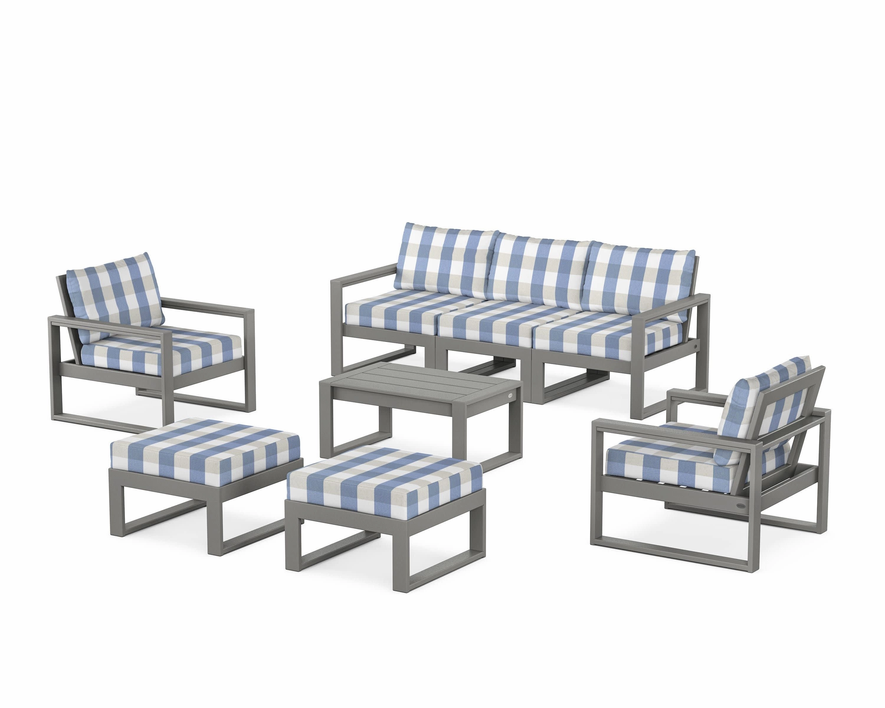 EDGE Sectional 8-Piece Lounge Sofa Set