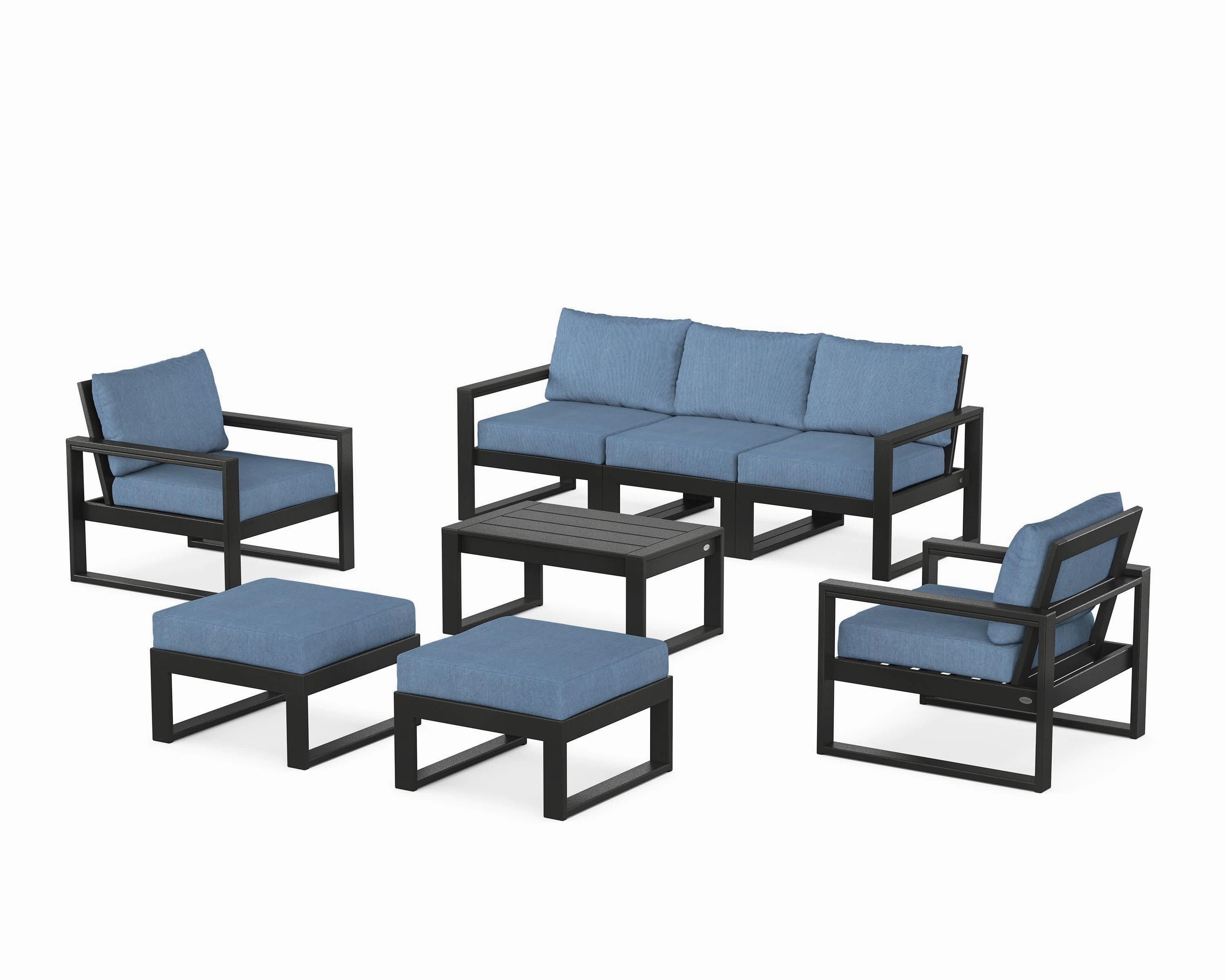 EDGE Sectional 8-Piece Lounge Sofa Set