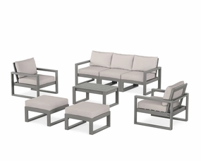 EDGE Sectional 8-Piece Lounge Sofa Setoutdoor patio dining furniture set