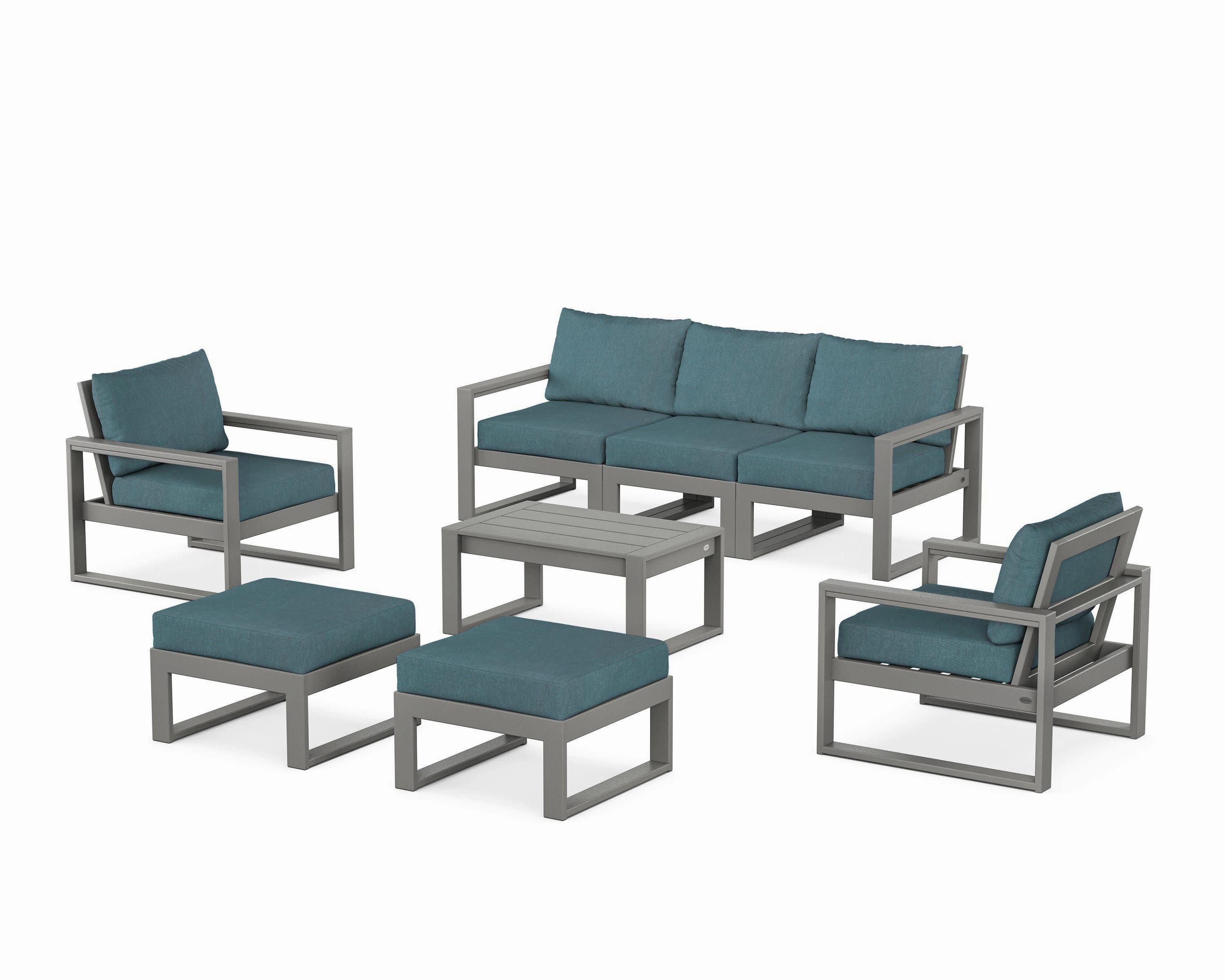 EDGE Sectional 8-Piece Lounge Sofa Set