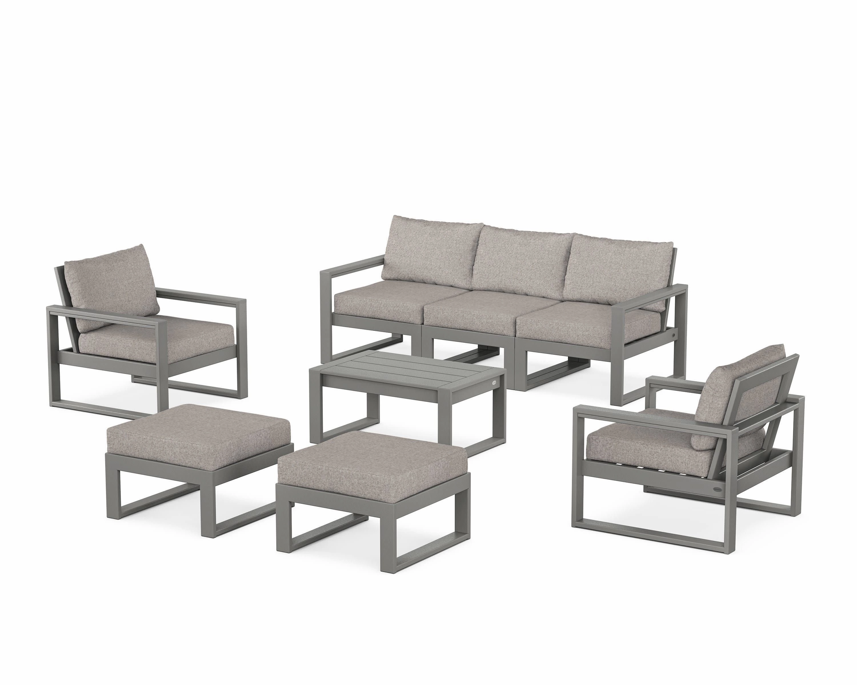 EDGE Sectional 8-Piece Lounge Sofa Set