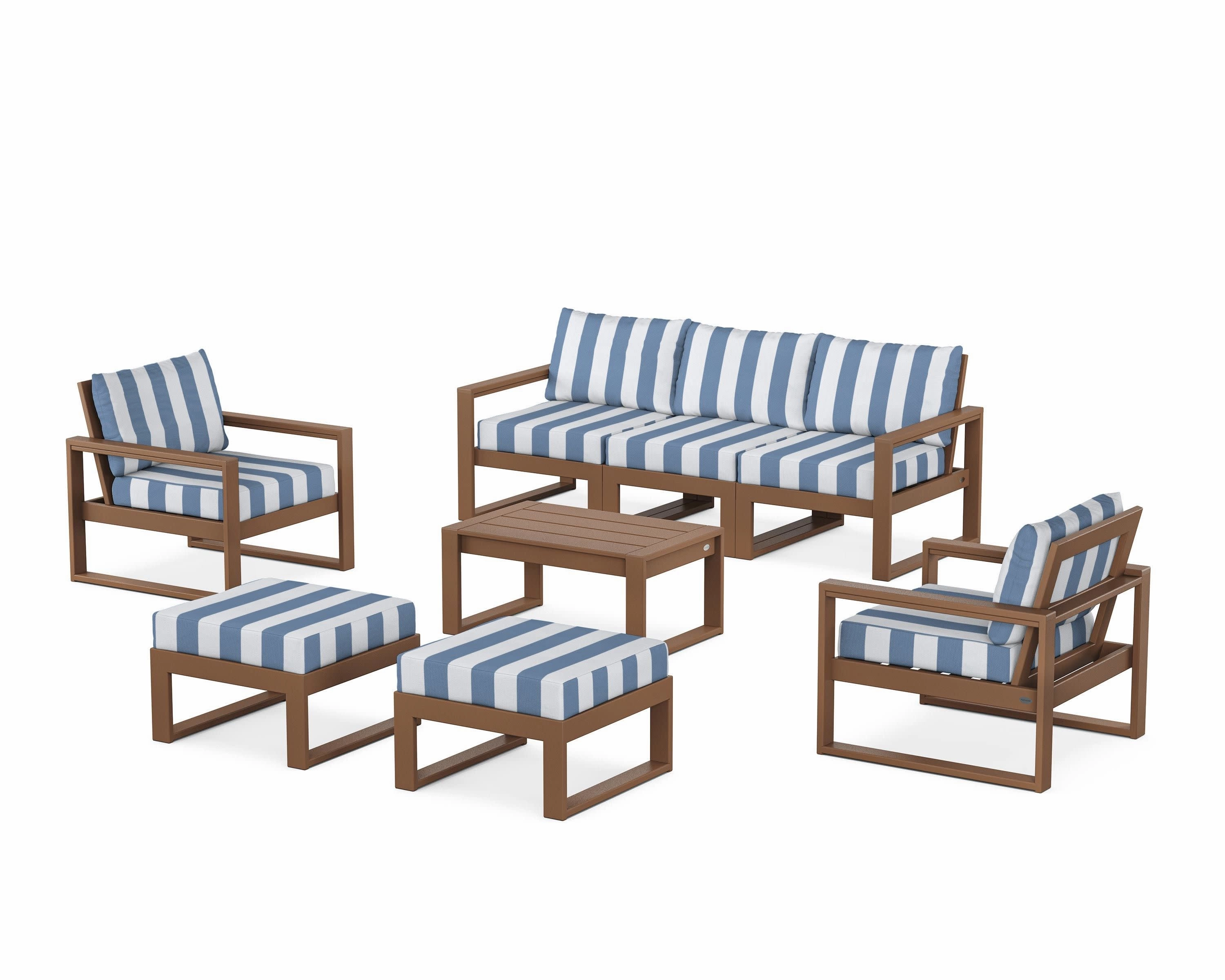EDGE Sectional 8-Piece Lounge Sofa Set