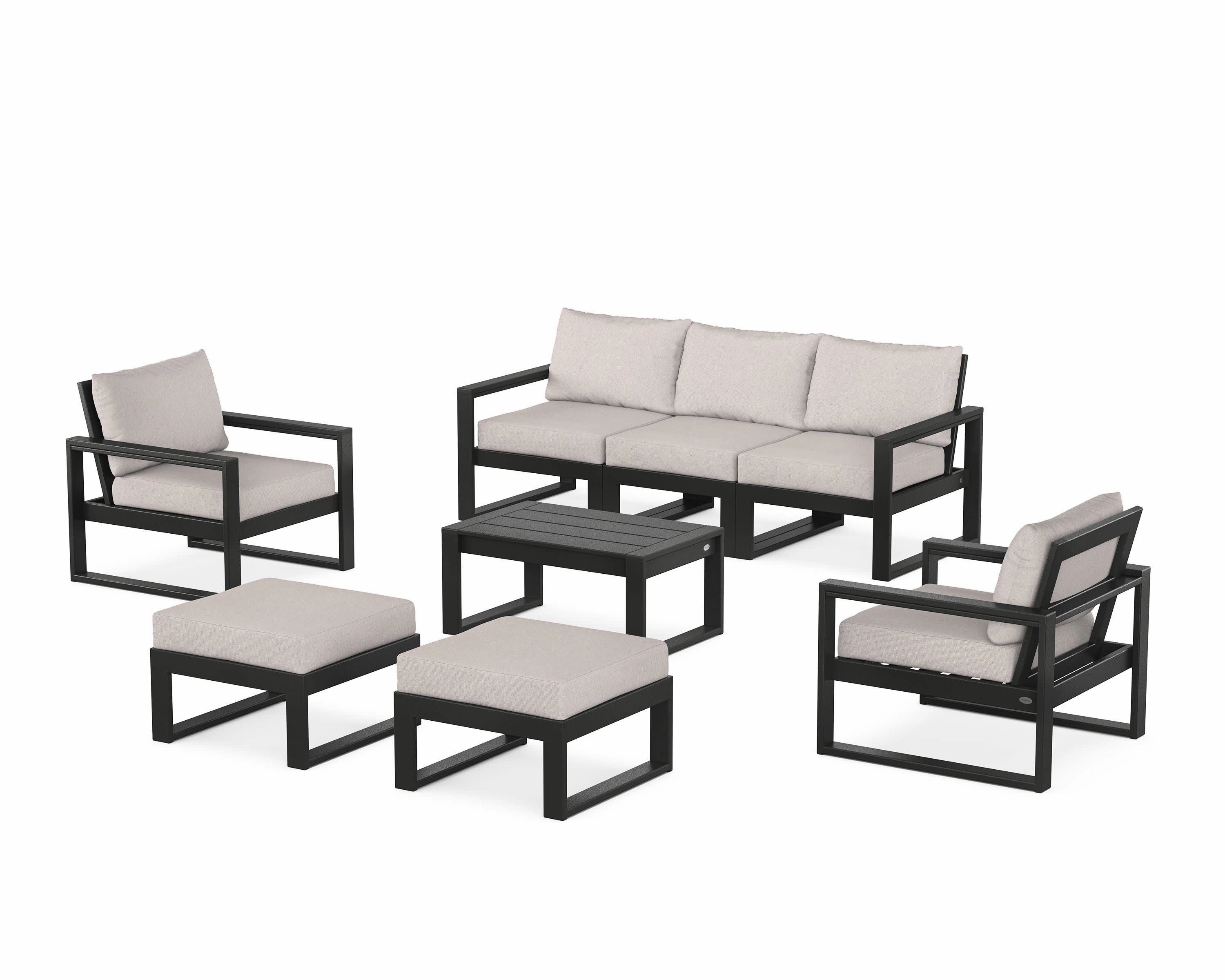 EDGE Sectional 8-Piece Lounge Sofa Set