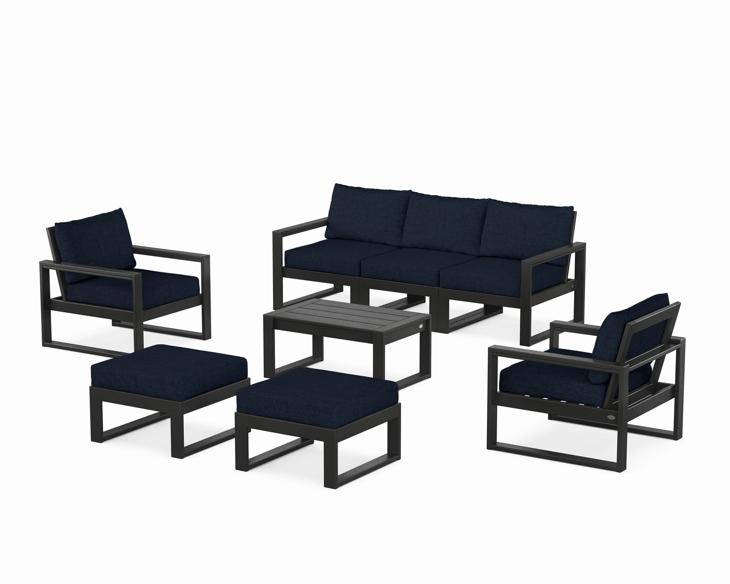 EDGE Sectional 8-Piece Lounge Sofa Set