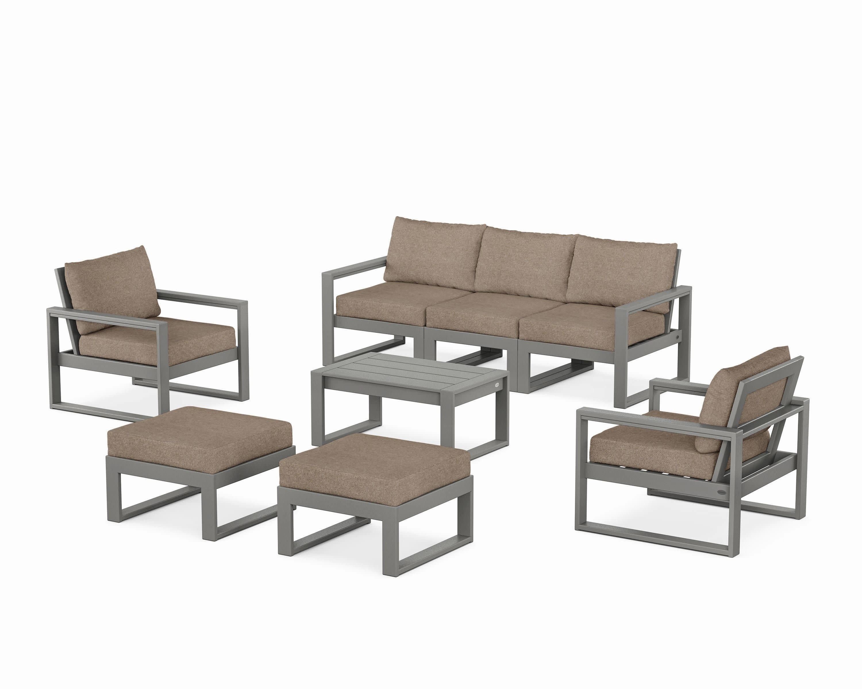 EDGE Sectional 8-Piece Lounge Sofa Set