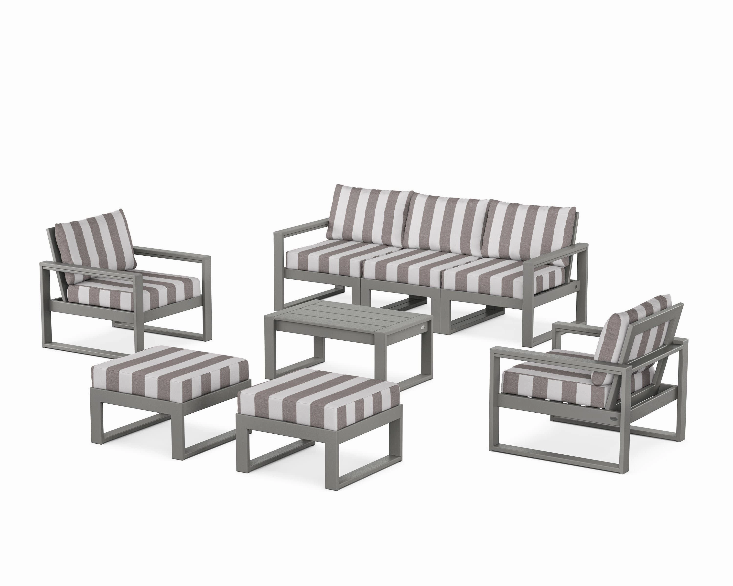 EDGE Sectional 8-Piece Lounge Sofa Set