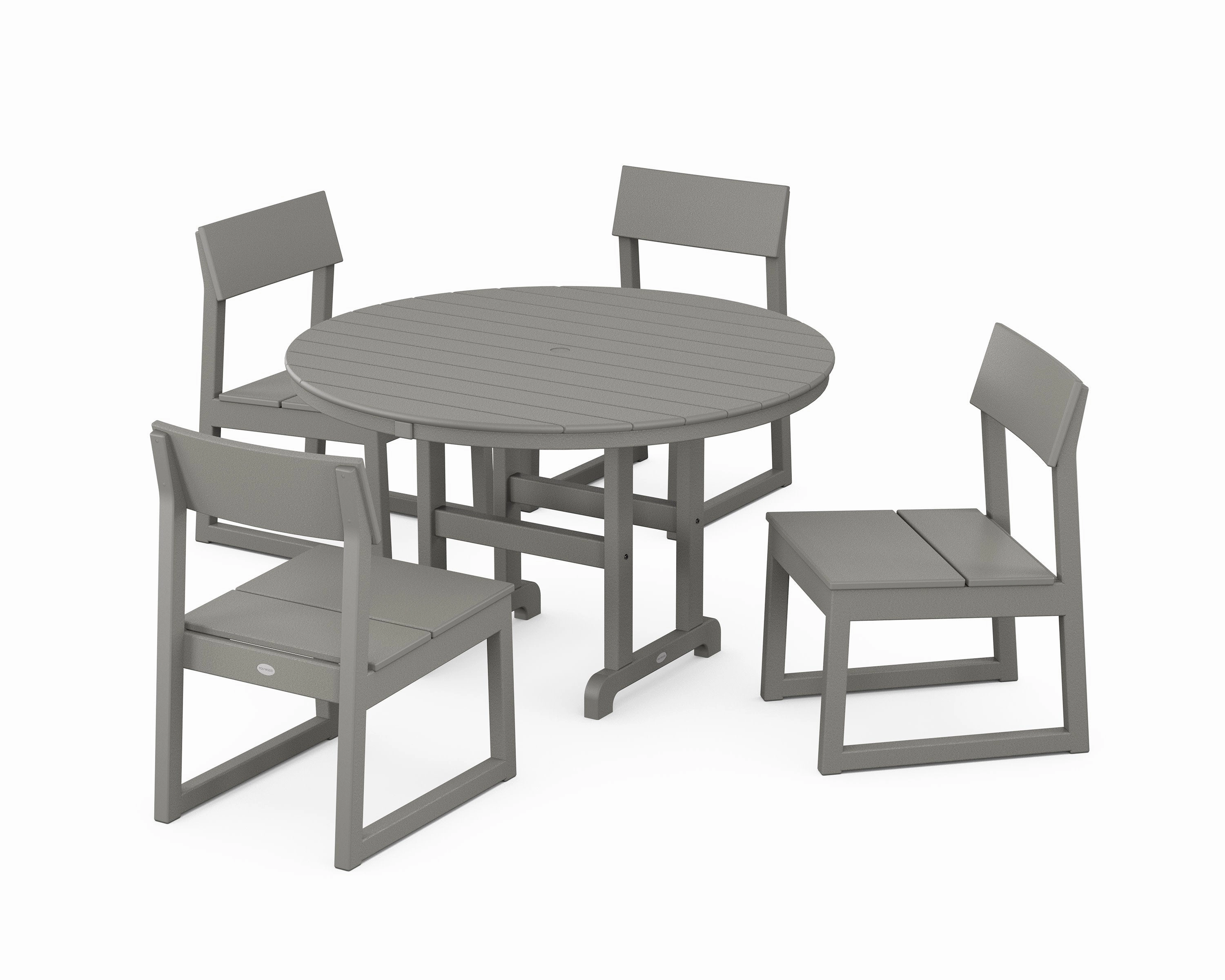 EDGE Side Chair 5-Piece Round Farmhouse Dining Setoutdoor patio furniture set