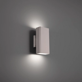 Edgey LED Outdoor Wall Sconce Brushed AluminumOutdoor wall sconces with motion sensor