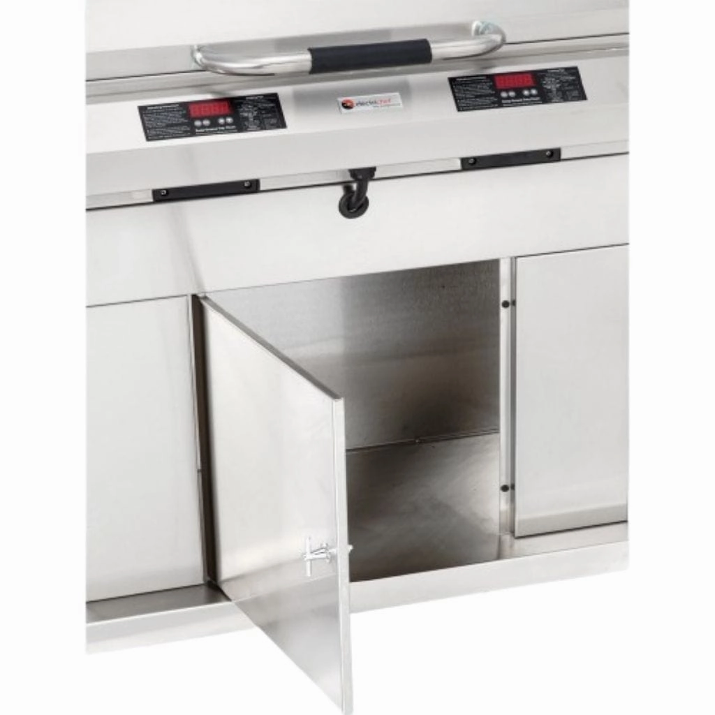 Electrichef 32" Ruby Dual Control Closed-Base Outdoor Electric Grill 4400-EC-448-CB-D-32