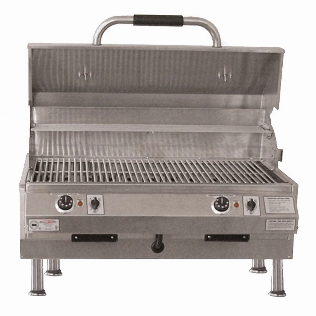 Electrichef 32" Ruby Dual Control Tabletop Outdoor Electric Grill 4400-EC-448-TT-D-32 professional outdoor BBQ grill set