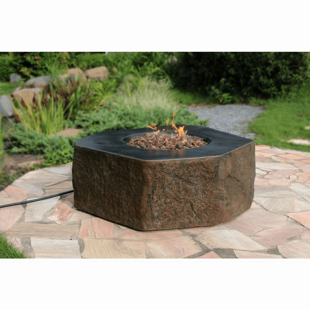 Elementi - Columbia Hexagon Concrete Fire Pit Table OFG105