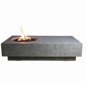 Elementi - Metropolis Rectangle Concrete Fire Pit Table OFG104portable outdoor fire pit with lid