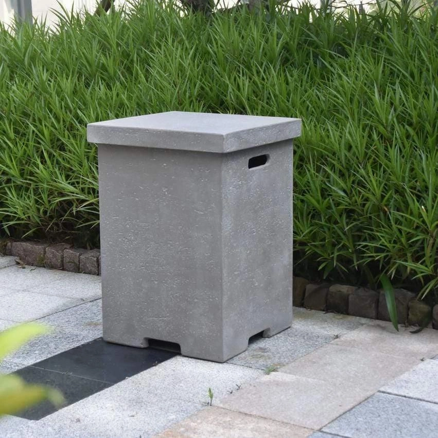 Elementi - Square Concrete Propane Tank Cover ONB01-105