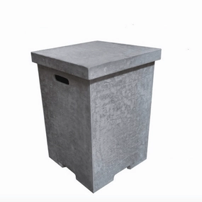 Elementi - Square Concrete Propane Tank Cover ONB01-105Spark screen for fire pit