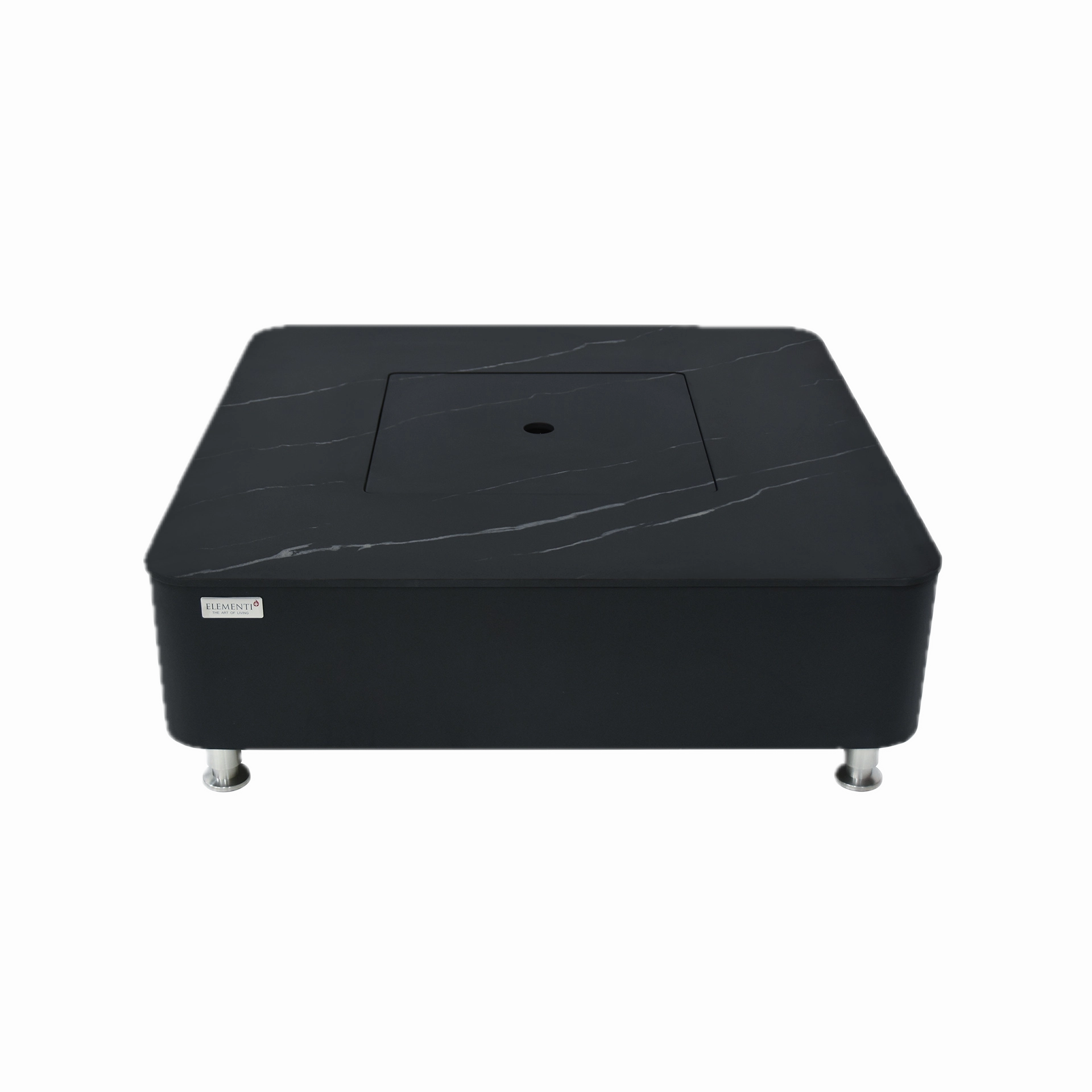 Elementi Plus - Copenhagen 42 Square Porcelain Top Fire Table OFP101BB