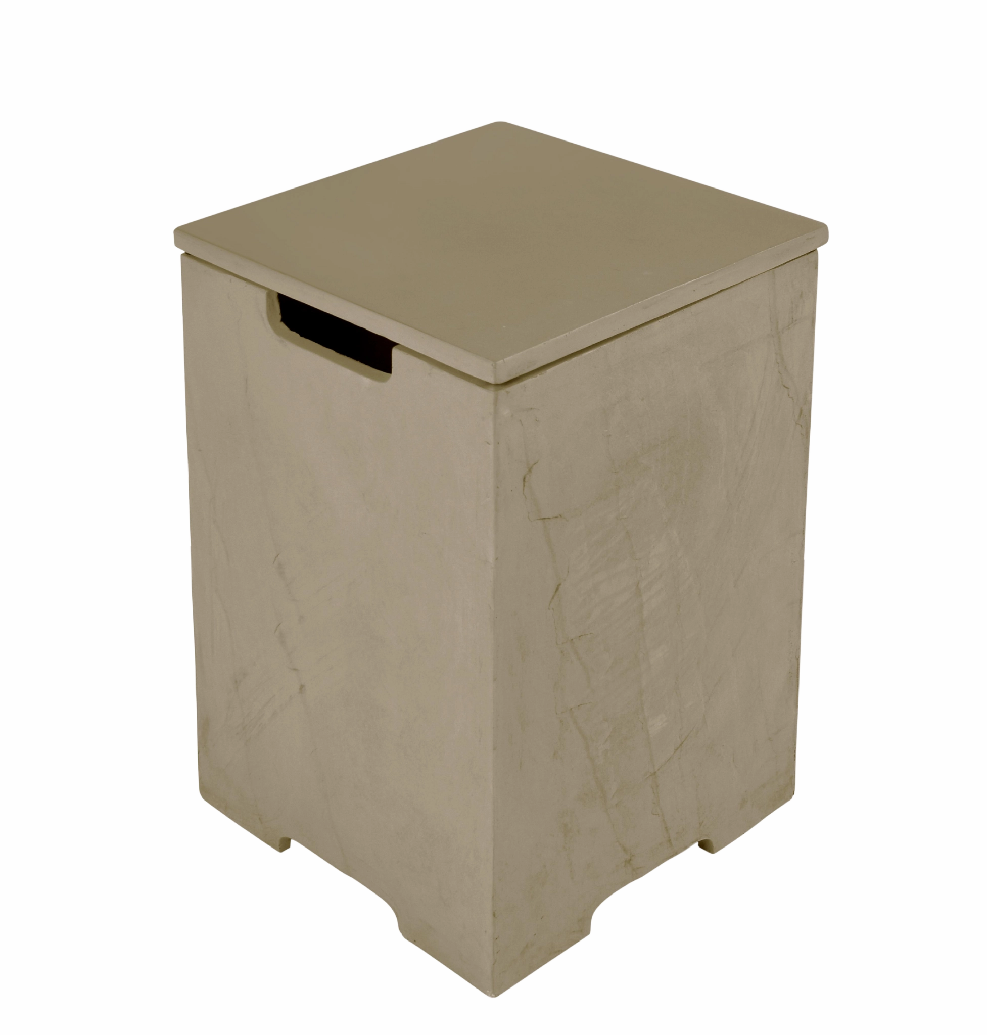 Elementi Plus - Square Concrete Propane Tank Cover ONB404Spark screen for fire pit