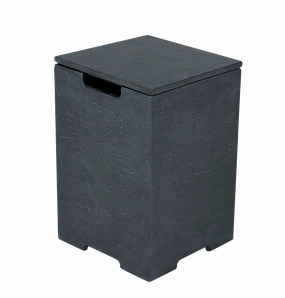 Elementi Plus - Square Concrete Propane Tank Cover ONB406Spark screen for fire pit