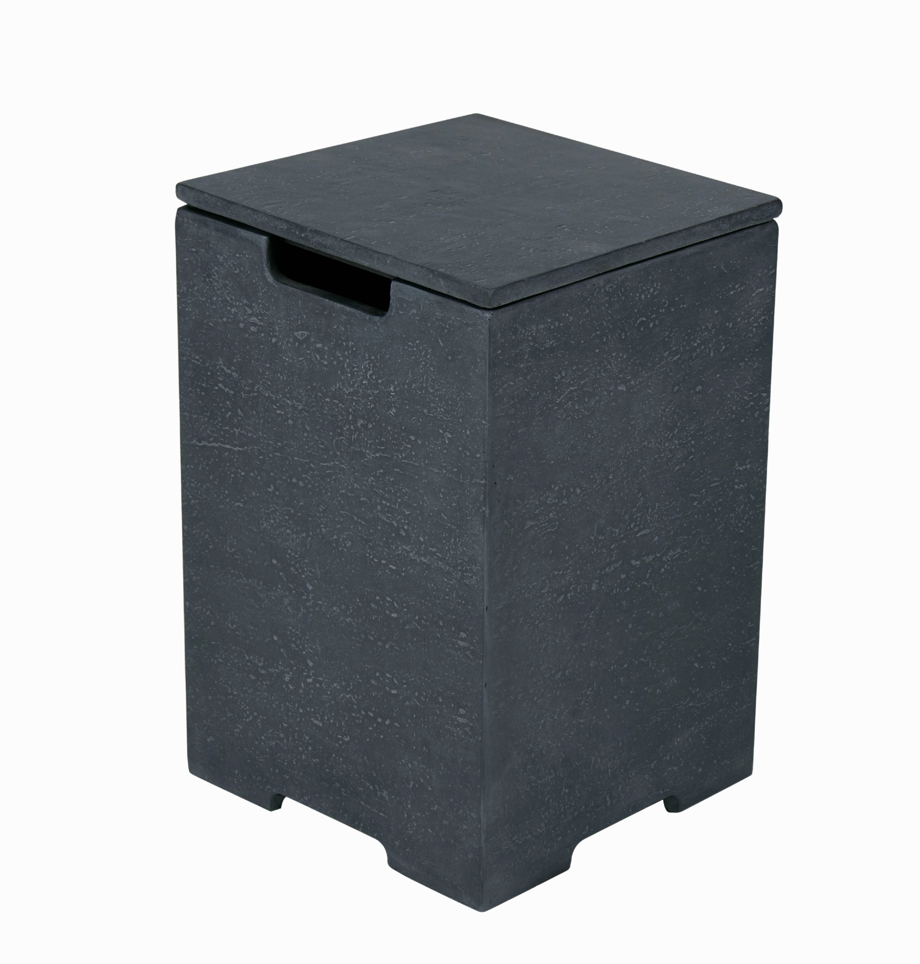Elementi Plus - Square Concrete Propane Tank Cover ONB406Spark screen for fire pit