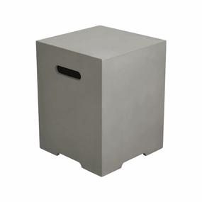 Elementi Plus - Square Concrete Tank Cover - ONB01-109LG/DGSpark screen for fire pit