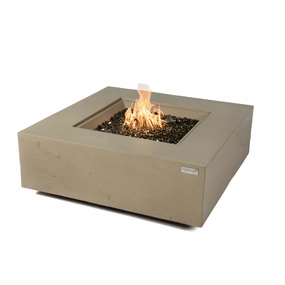Elementi Plus - Uluru Square Concrete Fire Pit Table - OFG411SYportable outdoor fire pit with lid