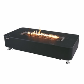 Elementi Plus - Valencia Rectangular Marble Fire Pit Table - OFP102BBportable outdoor fire pit with lid
