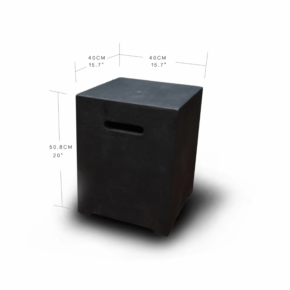 Elementi  Square Tank Cover 20 inch ONB016
