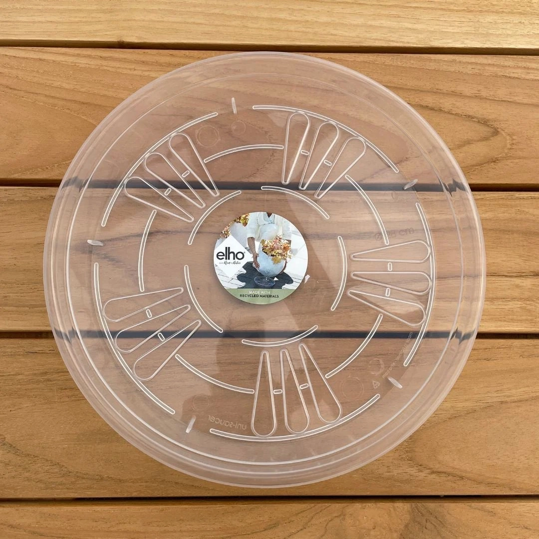 Elho Uni-Saucer Round Transparent premium quality garden tool set with case