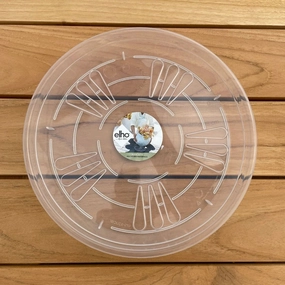 Elho Uni-Saucer Round Transparent hanging garden planters for small spaces