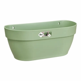 Elho Vibia Campana Wall Basket Pistachio Green hanging garden planters for small spaces