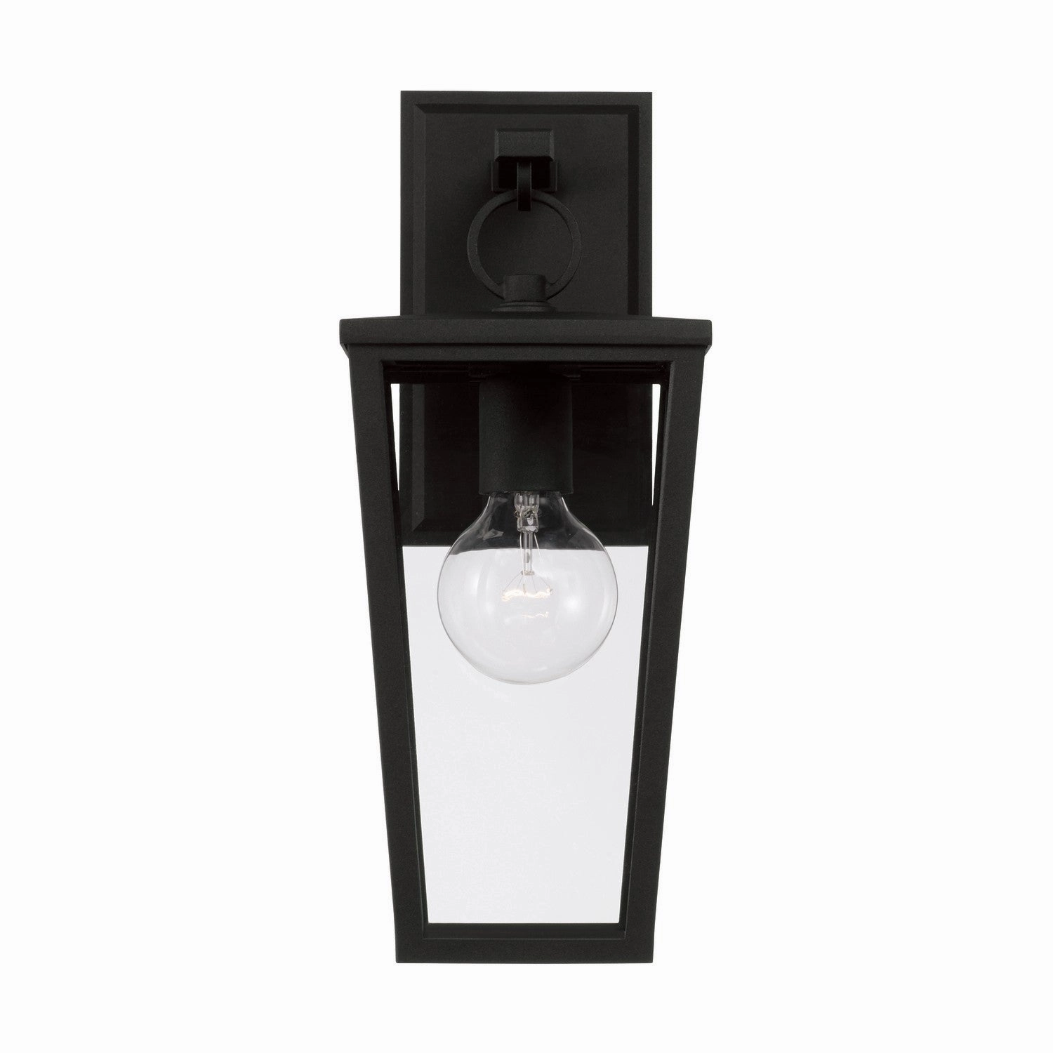 Elliott One Light Outdoor Wall Lantern Black