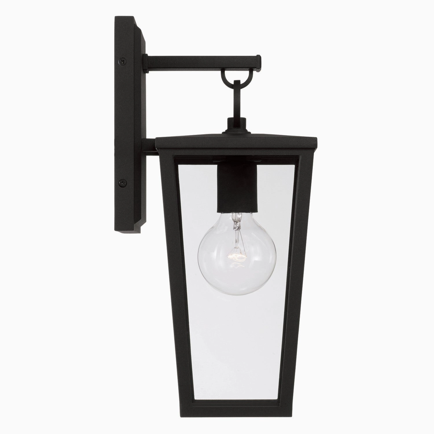 Elliott One Light Outdoor Wall Lantern Black
