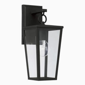 Elliott One Light Outdoor Wall Lantern BlackOutdoor wall sconces with motion sensor