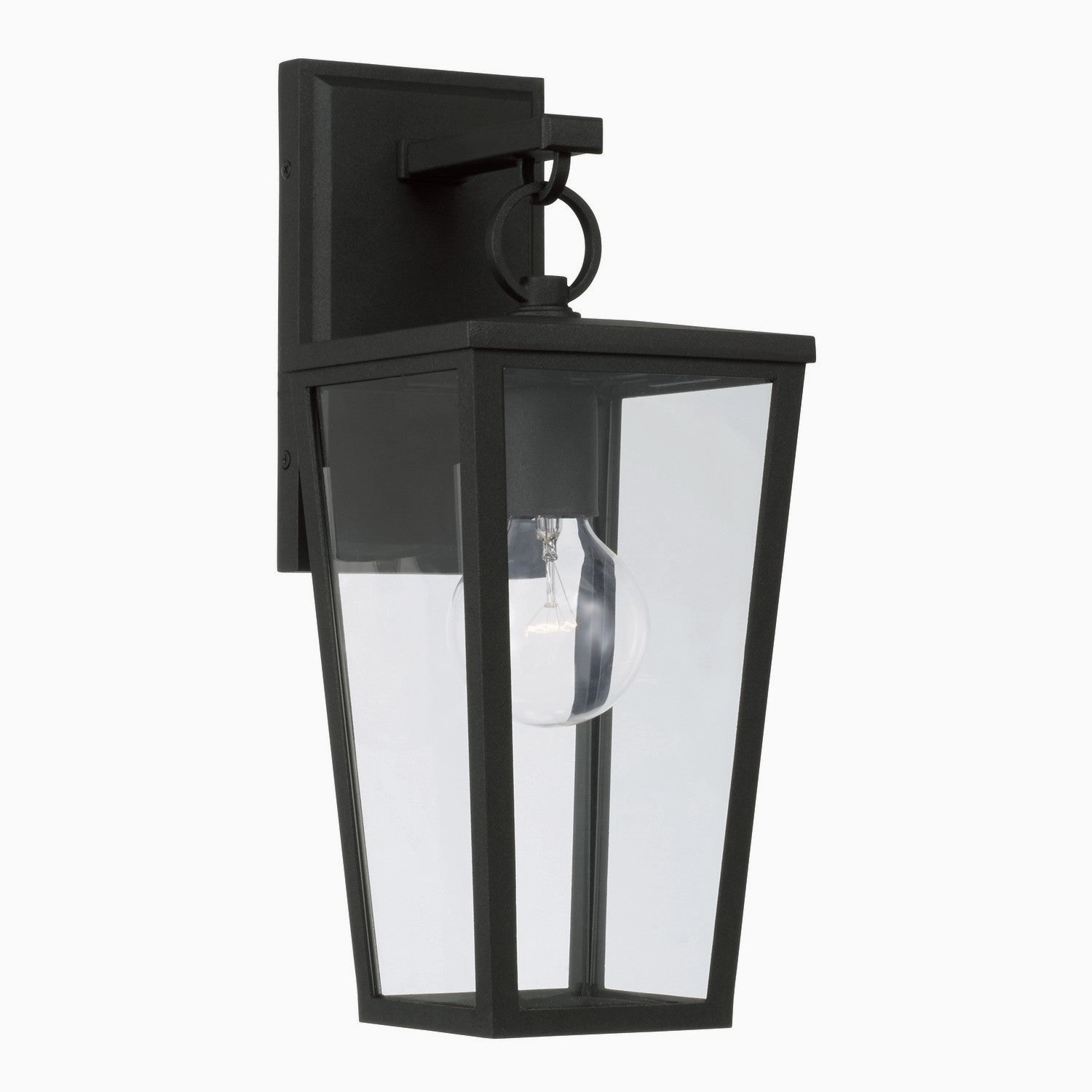 Elliott One Light Outdoor Wall Lantern BlackOutdoor wall sconces with motion sensor